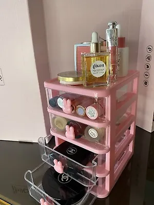 Acrylic Make-Up Organiser Storage Pink Bunny • £6.99
