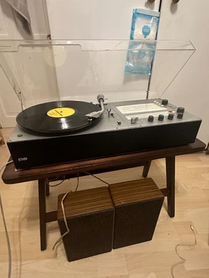 £500 • Buy Dieter Rams Braun Audio 300 Black With Grundig Vintage Speakers 