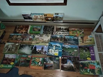 Lot 27 Vintage MB Milton Bradley Jigsaw Puzzle Big Ben Croxley York Etc • $28