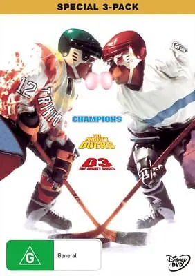 The Mighty Ducks TRILOGY 1 2 3 : Champions / D2 / D3 :vgc  DVD  T313 • $7.60