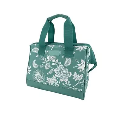 Lunch Bag Tote Insulated Storage Container Leak Proof Green Paisley • $31.05