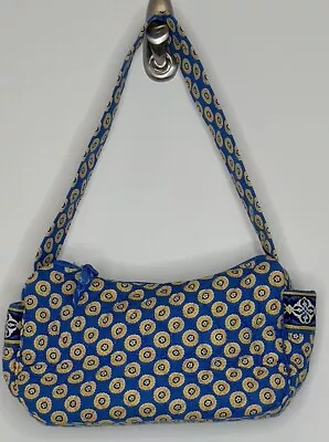 Vera Bradley Womens Riviera Handbag Blue Maggie Bag Retired Print Shoulder Bag • $17.95