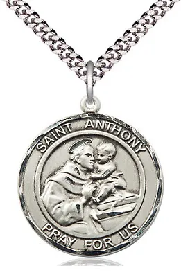 Sterling Silver Round Patron Medal YOU CHOOSE SAINT Bliss NEW • $91.98