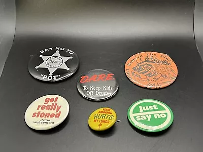 D.A.R.E. Pins Lot Of 6 Vintage Drugs Drug Abuse Resistance Education • $15