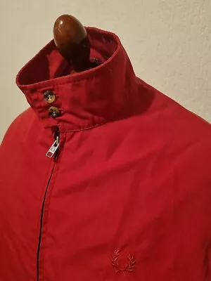£59.99 • Buy Fred Perry | Made In England Tartan Lined Harrington Jacket M 40in (Red) Mod 60s