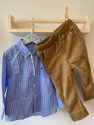 £15 • Buy BNWT United Colors Of Benneton Boys Shirt & Chino Trousers Outfit 12-18 Months