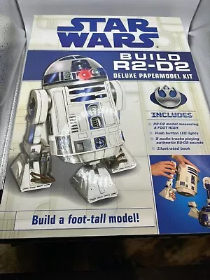 STAR WARS 2015 Build R2-D2 Deluxe PaperModel Model Kit LED Lights Sound Module • $14.93