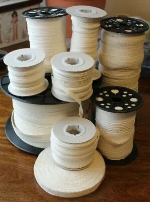 £6.37 • Buy Cotton Webbing Herringbone Bunting Apron Sewing Tape Twill Ribbon Sew Bind Strap