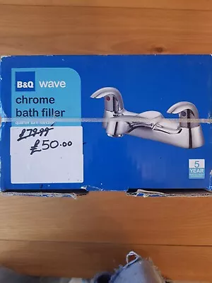 B&Q Wave Chrome Quater Turn Flat Handle Bath Taps £79.99 To £50 • £50