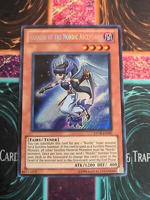 Yu-Gi-Oh! Vanadis Of The Nordic Ascendant STOR-EN081 1st Edition Secret Rare NM  • $6