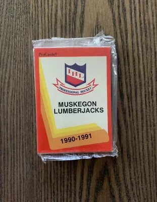 Muskegon Lumberjacks 1990-91 Pro Cards Hockey TEAM Set IHL AHL Brand New Sealed • $2.99