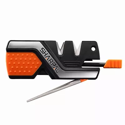 SHARPAL 6-In-1 Pocket Knife Sharpener&Survival Tool With Fire Starter Whistle • $10.99