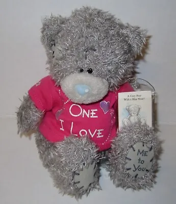 Me To You Tatty Teddy Gray Bear Blue Nose Plush Carte Blanche One I Love  5.5  • $19.99