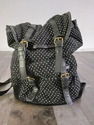 Mossimo Supply Co. Black And White Polka Dot Backpack  • $15