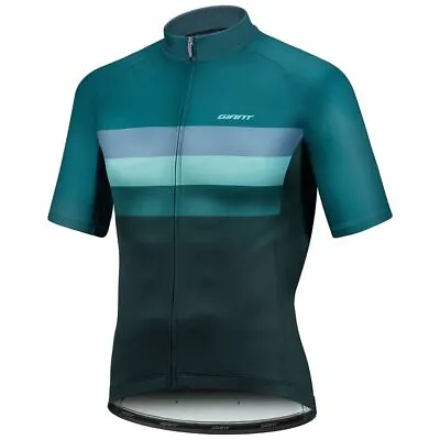 Giant Rival Mens Cycling Short Sleeve Jersey - Deep Lake Green • $74.95