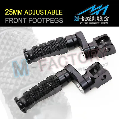 Black 25mm Adjustable R-Fight Front Foot Pegs For Dragster 800 RR / RC 15-19 18 • $82.30