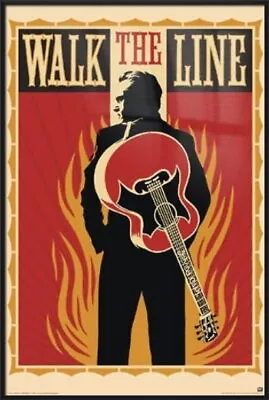 91083 WALK THE LINE MOVIE JOHNNY CASH Wall Print Poster AU • $40.65