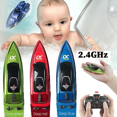 2.4GHz Mini RC Speed Boat Remote Control High Speed Boat Waterproof Toys Gift AU • $19.95