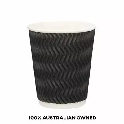 $18.10 • Buy Coffee Cups 8oz Takeaway Paper Ripple Wall 50 Pack Without LIDS