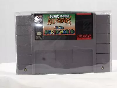 10 SNES Cart Cartridge Protectors: Sleeves Case Super Nintendo Clear Box • $7.75