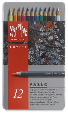 Caran D'ache Pablo Coloured Pencil 12 Colour Tin • £23.85