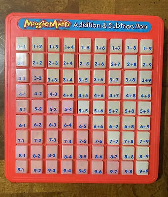 Vintage Magic Math Addition & Subtraction Educational Toy Press And See • $27.93