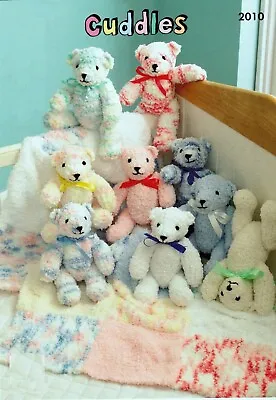Baby/toy Teddy Bear & Matching Blanket Knitting Pattern Printed On Heavy Paper  • £2