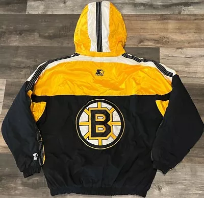 Vintage Starter NHL Boston Bruins Jacket Size M Medium Full Zip • $80