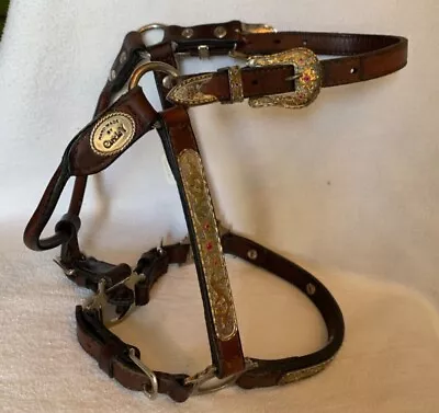 Vintage Circle Y Show Halter Yearling Pony Silver Jeweled  • $350