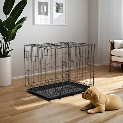 Indoor Rabbit Cage Small Pet Guinea Pig Wire Cage Rabbit Hutch Removable Tray  • £16.94