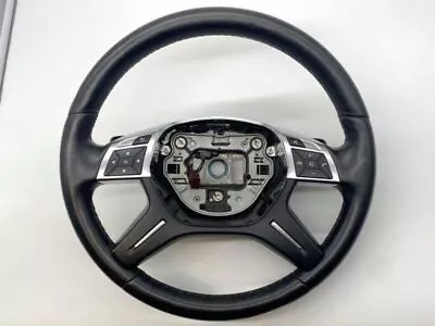 2014 Mercedes GL450 Steering Wheel Black Leather Paddle Shift A1664609103 • $138
