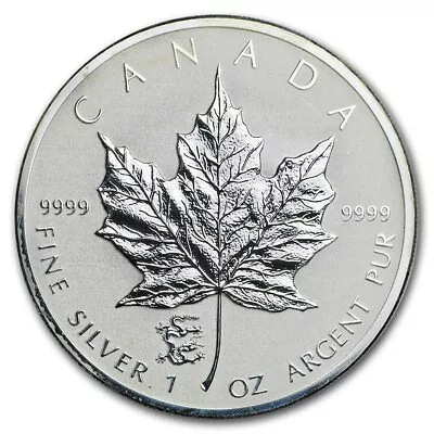 2012 CANADA $5 LUNAR DRAGON Privy Mark Silver Maple Leaf 1oz .9999 Silver Coin • $94.84