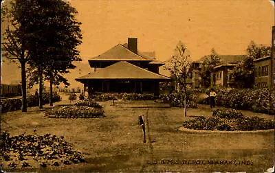 Lake Shore & Michigan Southern Railway Elkhart IN~c1910 RUTH SACO Toledo OH • $2.78