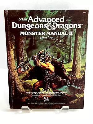 Advanced Dungeons & Dragons Monster Manual II 1st Edition TSR Gygax  • $67.99