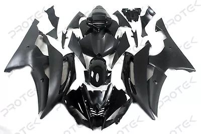 ABS Plastic Fairings Bodywork Fit For 2008-2016 Yamaha YZF R6 Matte Black Raven • $529.99