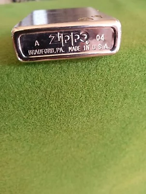 Vintage Zippo  04 Lighter. Bradford.pa. U.s.a.  Works. Needs Gas • $15