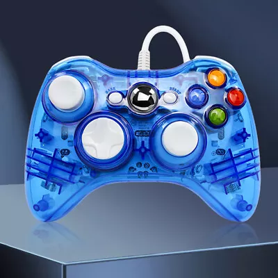 USB Wired Gaming Controller Joypad Gamepad For Microsoft Xbox 360 (Blue) • $26.69