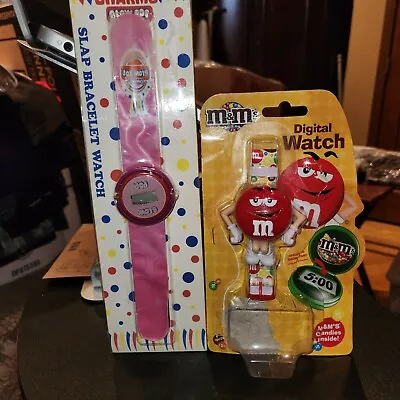 Lot Of 2 NEW Old Stock Candy Themed Watches M&ms Digital Blow Pop Slap • $33.85