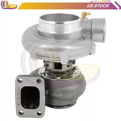 Turbocharger 65 A/r T3 Flange / 3  V Band Exhaust Oil Cooled Tx-66-62 • $239.49