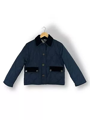 Barbour Alexa Chung Blue Quilted Jacket UK 6 Blair  Jacket • $484.08