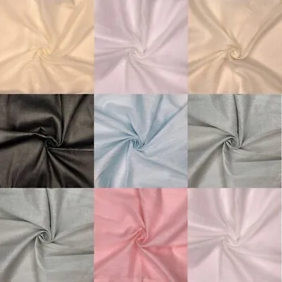 Premium Coloured Muslin Fabric 100% Cotton Draping Cheese Cloth Material • £1.50