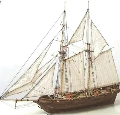 Wooden Sailing Boat Model DIY Kit Ship Assembly Decoration Gift Ship Model Kit • $33