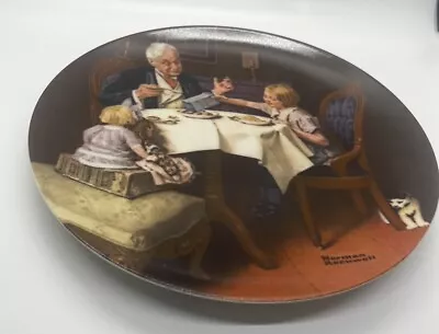 1985 The Gourmet Norman Rockwell Collector Plate 9th In Heritage Collection • $4.95