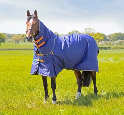 £74.99 • Buy Shires Highlander Original 100g Horse Turnout Rug & Neck Set | Navy | 5'0 -7'3 