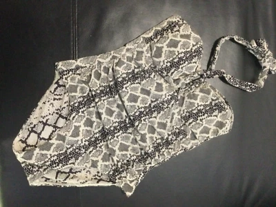 $21.96 • Buy ZIMMERMAN Cream/brown Snake Print One Piece Swimsuit (2)