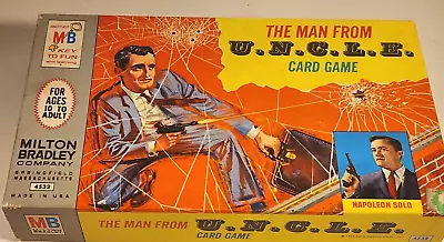 VINTAGE 1965 THE MAN FROM UNCLE CARD GAME COMPLETE In ORIGINAL BOX MB #4532 • $24.95