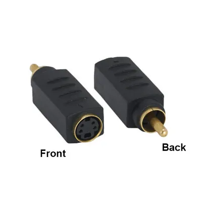 S-Video Female To RCA Male Gold-plated Connector Adapter For Video Device • $7.25