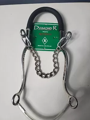 Diamond R Rubber Nose Mechanical Hackamore Reinsman - NEW • $39.99