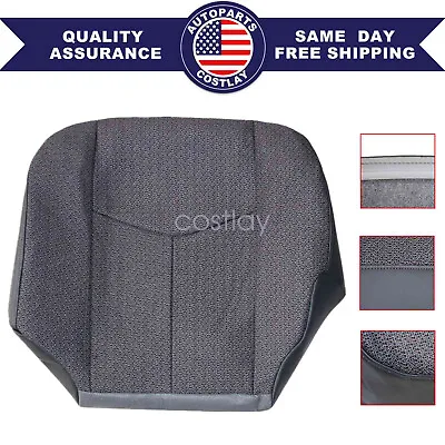 69C Or 69D Driver Bottom Cloth Seat Cover Gray For 2003-2007 Chevy Silverado • $21.25