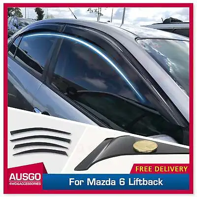 AUSGO Weather Shields For Mazda 6 GG Liftback 2002-2007 Weathershields • $65.31